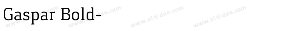 Gaspar Bold字体转换